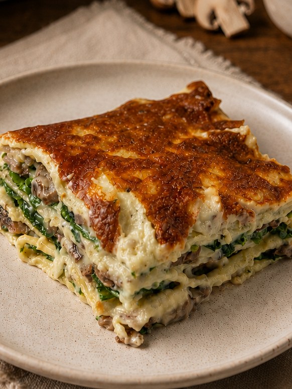 Lasagna Mushroom, Truffle & Spinach