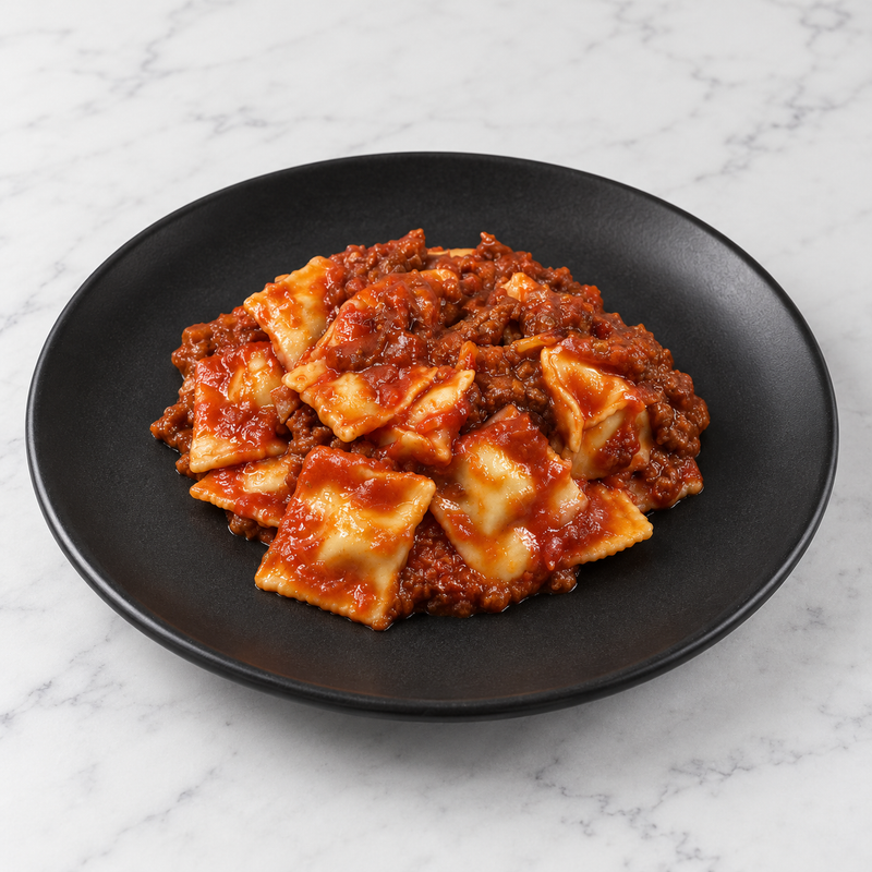 Beef Ravioli Bolognese