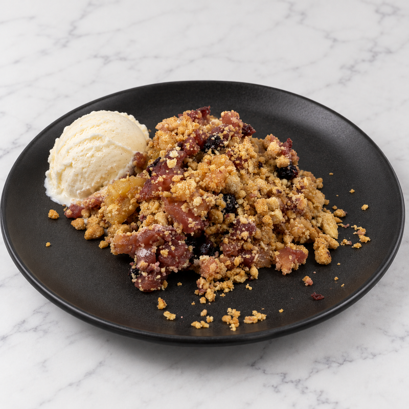 Apple & Blueberry Crumble