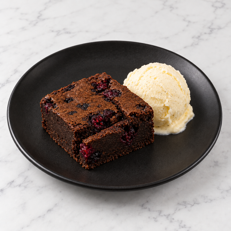 Chocolate Raspberry Brownie