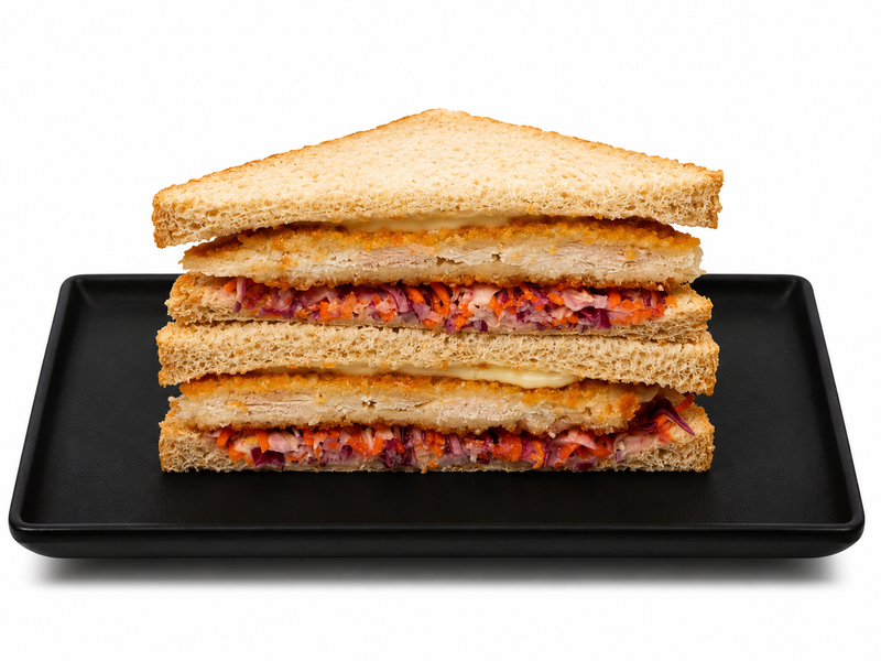 Gourmet Sandwich- Chicken Schnitzel and Coleslaw