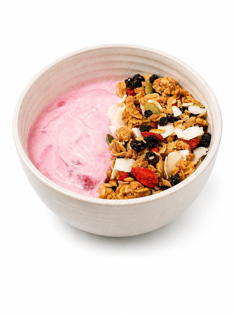 Mixed Berry Greek Yoghurt with Granola