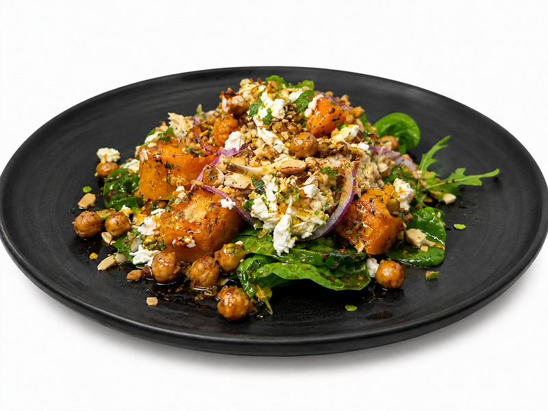 Roast pumpkin & chickpea salad